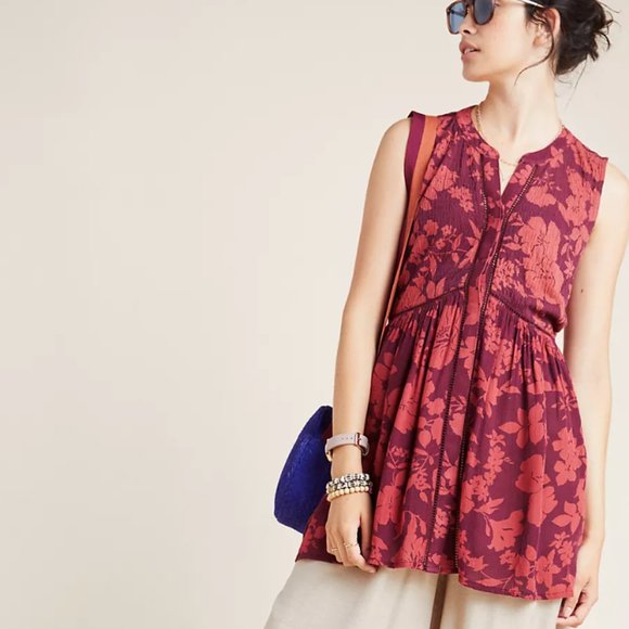 Anthropologie Nia Tunic Top, Size M - Picture 3 of 9